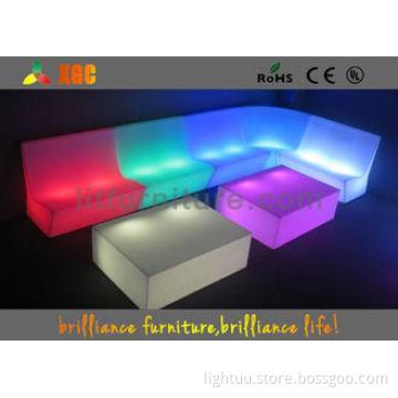 contemporary Waterproof Bar / Club Illuminated Sofa With Li